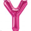 34" / 86cm Magenta Letter Y North Star Balloons #59652