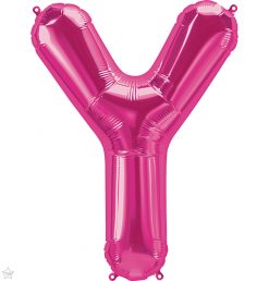 34" / 86cm Magenta Letter Y North Star Balloons #59652