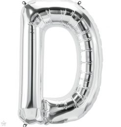 34" / 86cm Silver Letter D North Star Balloons #59662