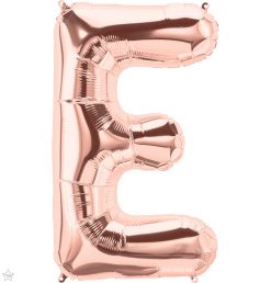 34" / 86cm Rose Gold Letter E North Star Balloons #59850