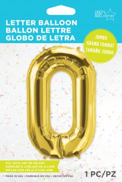 34" / 86cm Gold Letter O North Star Balloons #59940