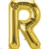 34" / 86cm Gold Letter R North Star Balloons #59946