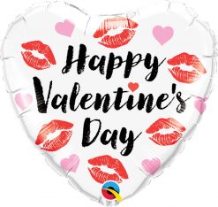 18″ / 46cm Valentine's Kissey Lips Qualatex #78547