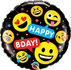 18″ / 46cm Smileys Happy Bday Qualatex #78718