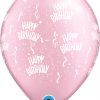 11" / 28cm Birthday-A-Round Diamond Pearl Pink Qualatex #82091-1