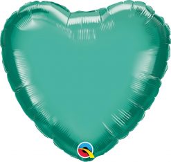 18″ / 46cm Heart Chrome® Green Qualatex #90056