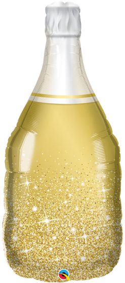 39" / 99cm Golden Bubbly Wine Bottle Qualatex #98219