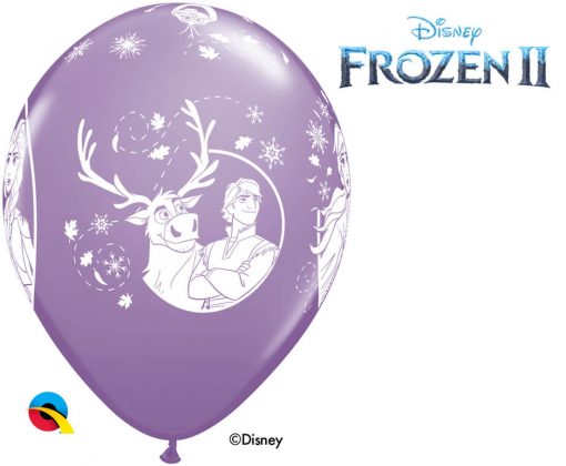 11" / 28cm Disney Frozen 2 Asst of Pale Blue, Spring Lilac Qualatex #98305-1