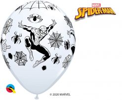 11" / 28cm MARVEL'S Spider-Man Asst of Red, White, Yellow, Robin's Egg Blue Qualatex #18671-1