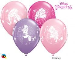 11" / 28cm Disney Princess Cameos Asst of Wild Berry, Pink, Spring Lilac Qualatex #18679-1