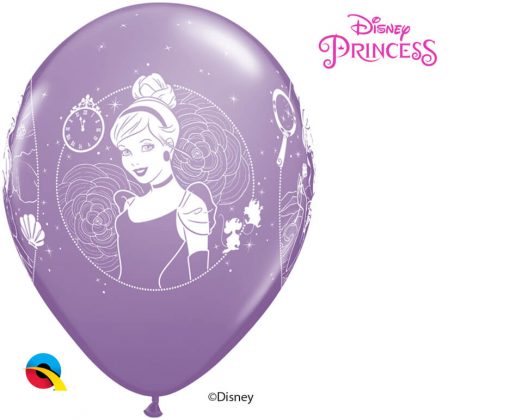 11" / 28cm Disney Princess Cameos Asst of Wild Berry, Pink, Spring Lilac Qualatex #18679-1