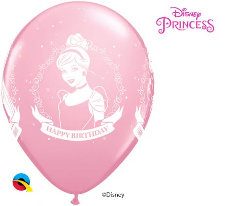 11" / 28cm Disney Princess Birthday Asst of Wild Berry, Pink, Spring Lilac Qualatex #18684-1