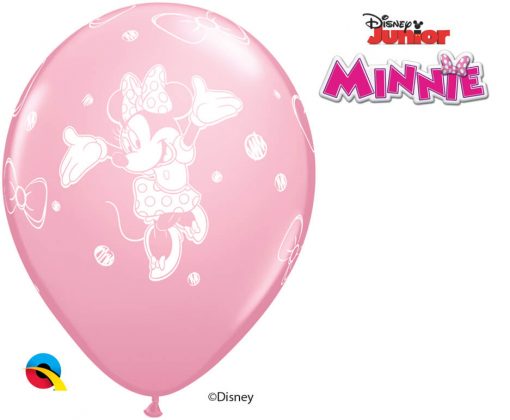 11" / 28cm Disney Minnie Asst of Wild Berry, Pink, Rose Qualatex #18685-1