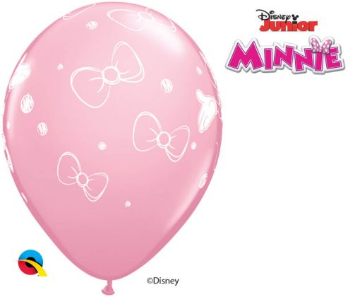 11" / 28cm Disney Minnie Asst of Wild Berry, Pink, Rose Qualatex #18685-1