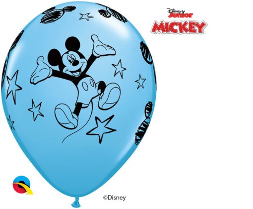 11" / 28cm Disney Mickey Asst of Red, Pale Blue, Yellow Qualatex #18688-1