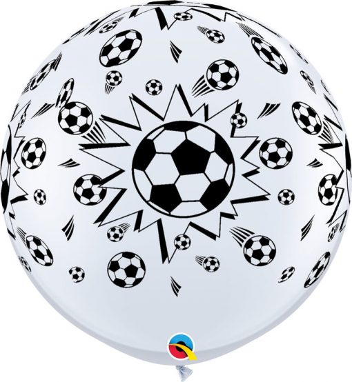 3' / 91cm Soccer Balls-A-Round White Qualatex #29204-1