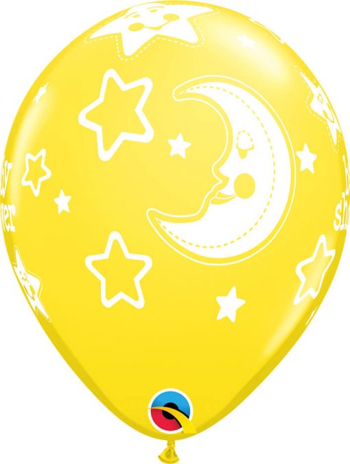 11" / 28cm Baby Shower Moon & Stars Qualatex #36982-1