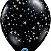 11" / 28cm Stars-a-Round Onyx Black Qualatex #39798-1