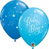 11" / 28cm Baby Boy Stars Asst of Dark Blue, Robin's Egg Blue Qualatex #51787-1