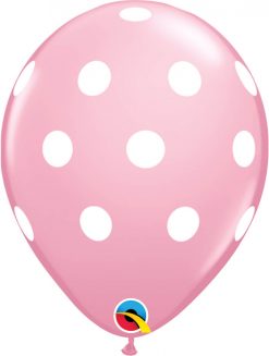 11" / 28cm Big Polka Asst of Wild Berry, Pink Qualatex #54138-1