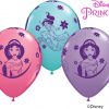 11" / 28cm Disney Princess Jasmine Asst of Spring Lilac, Caribbean Blue, Rose Qualatex #87472-1