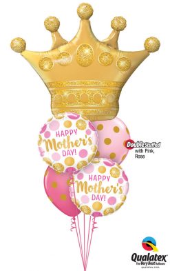 Bukiet 944 Mother’s Day Queen Qualatex #49343 55830-2 56895-2 43791-1 43766-1