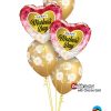 Bukiet 898 Chrome™ Gold Mother's Day Flowers Qualatex #82210-2 85640-3 58271-3