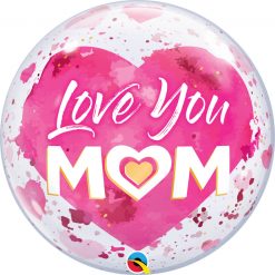 22″ / 56cm Love You M(HEART)M Pink Qualatex #82542