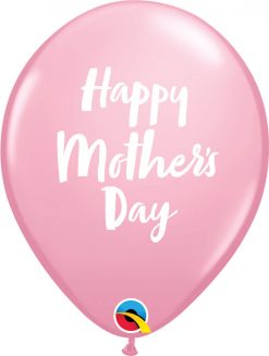 11" / 28cm 6szt Mother's Day Script Pink Qualatex #85772