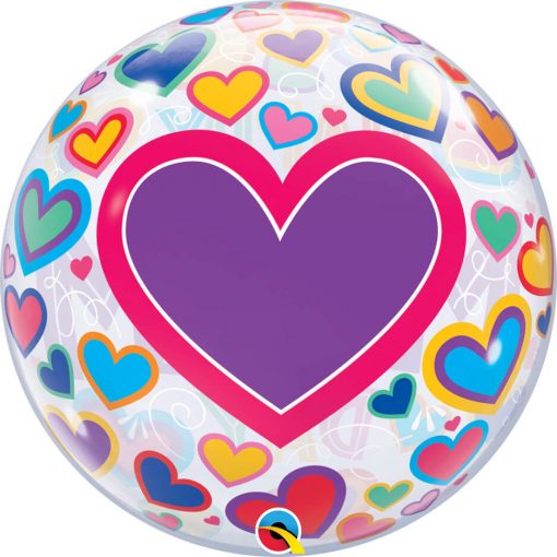 22″ / 56cm M(Heart)M Day Big Hearts Qualatex #98326