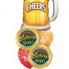 Bukiet 997 "Hoppy Father's Day!" Qualatex #23488 82297-2 52964-2