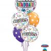 Bukiet 967 Shimmering Graduation Stars Qualatex #47364 47520-2 37052-2