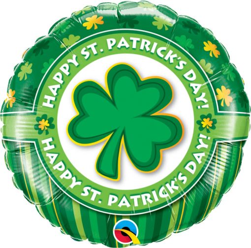 18" / 46cm Happy St. Patrick's Day! Qualatex #46056