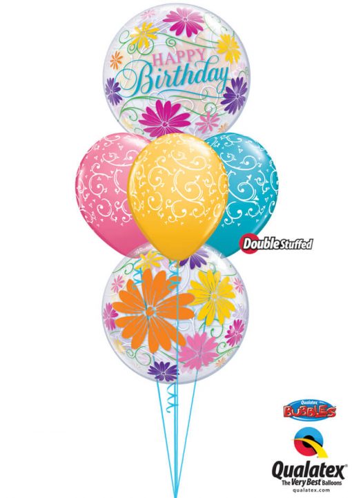 Bukiet 1032 Butterfly Birthday Bouquet Qualatex #49087-2 22396-3 43791-1 43799-1 43748-1