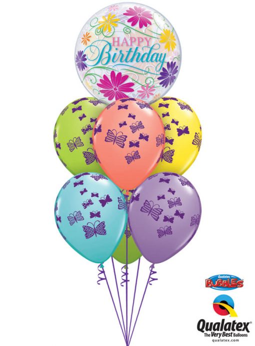 Bukiet 1031 Butterfly Birthday Bouquet Qualatex #49087 48365-6