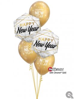 Bukiet 1121 Best Wishes for the Coming Year Qualatex #15055-2 97325-3 58271-3