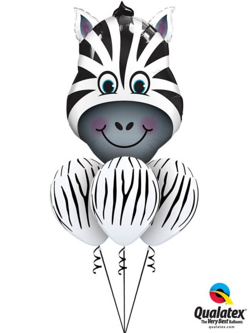 Bukiet 1059 Zany Zebra Qualatex #16166 37044-3