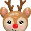 35″ / 89cm Red-Nosed Reindeer Qualatex #14976