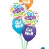 Bukiet 1197 "Get Well Soon" Bandages Qualatex #57304-2 57891-3