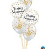 Bukiet 1165 Happy Engagement Confetti Dots Qualatex #57310-2 56844-3