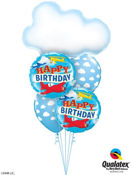 Bukiet 1210 Flying High Above the Clouds Birthday Qualatex #78553 57796-2 53436-2