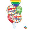 Bukiet 1230 A Very Happy Birthday! Qualatex #78715 16770-2 52962-2