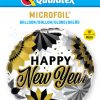 18″ / 46cm New Year Black & Gold Fans Qualatex #89858