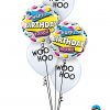 Bukiet 1310 Retro Birthday Qualatex #88063-2 90958-3