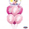 Bukiet 1380 Pink & Wild Berry Baby Minnie Mouse Qualatex #16430 42843-6