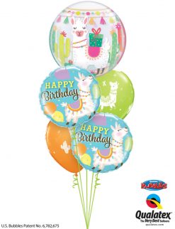 Bukiet 1365 Smiling Birthday Llama Qualatex #87742 85905-2 86589-2