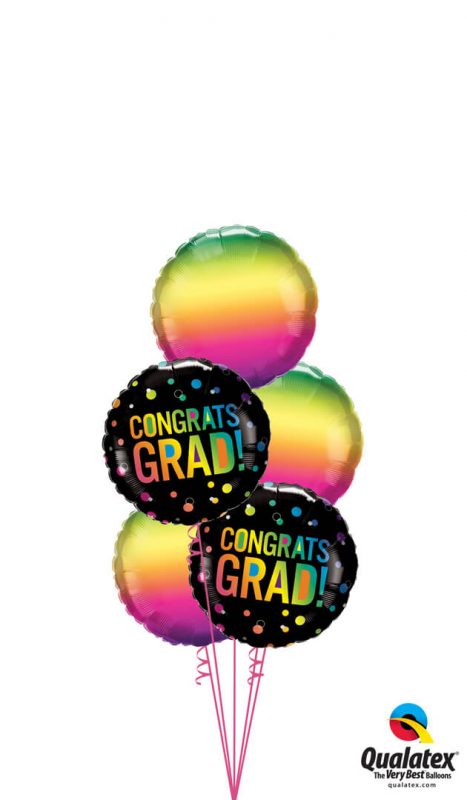 Bukiet 1455 Celebrating You, Grad! Qualatex #98488-2 97426-3