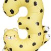 38" / 98cm Balon foliowy Cyfra 3 - Gepard PartyDeco #FB163-3