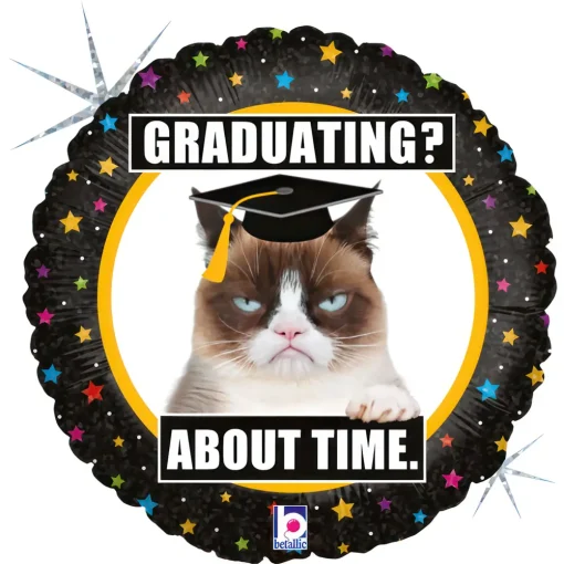 18" / 46cm Grumpy Cat Graduation Grabo #36549H