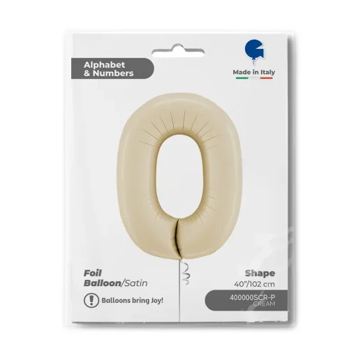 40″ / 102cm Number 0 Satin Cream Grabo #400000SCR